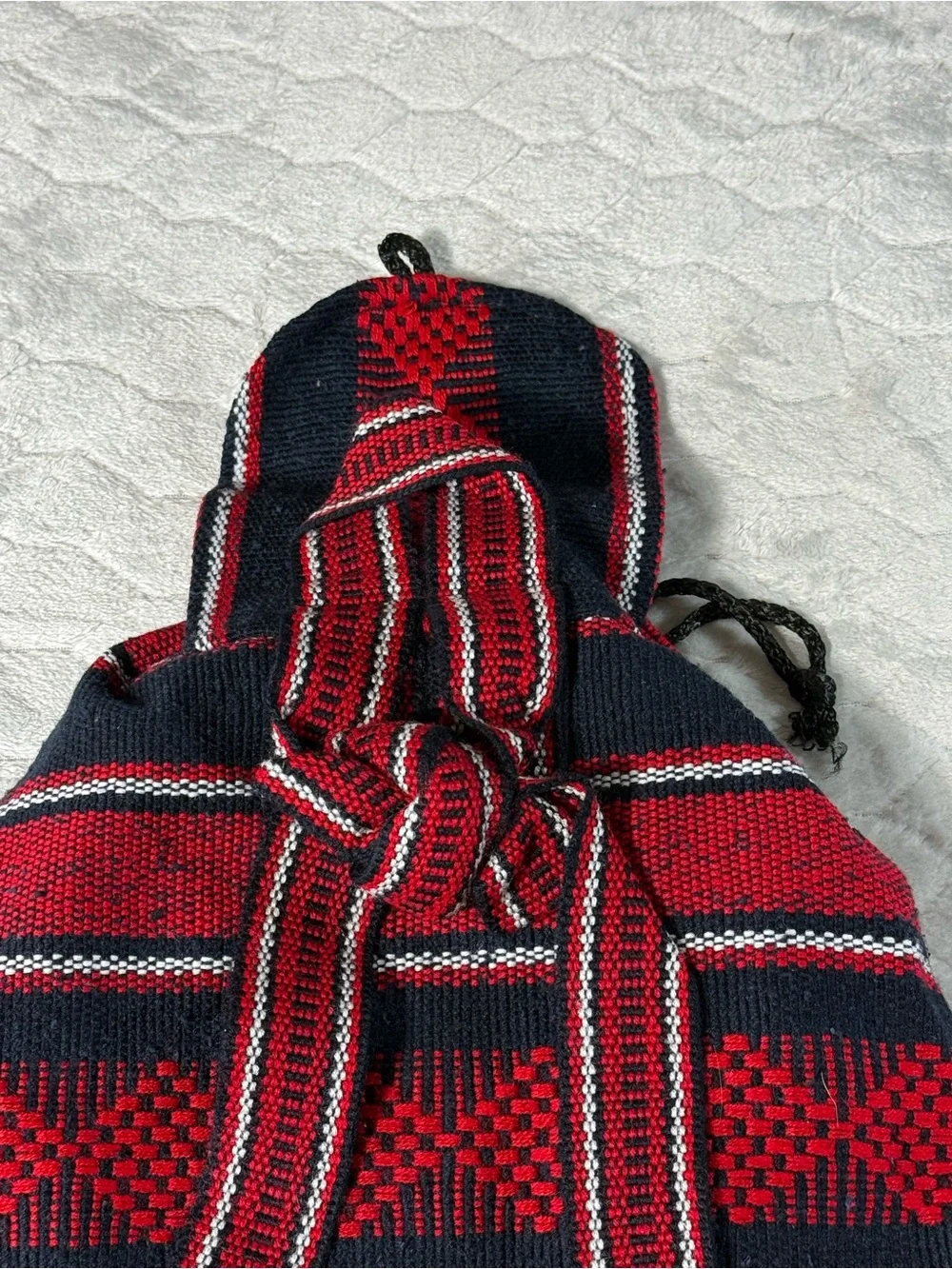 Houston Texans Handmade Woven Drawstring Backpack Cinch Bag NFL Fan NWOT